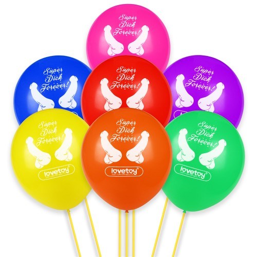 Сувенир Воздушные шары Lovetoy Super Dick Forever Bachelorette Balloons 765021