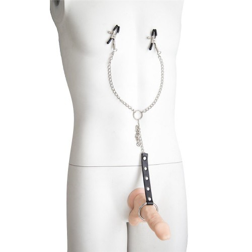 ЗАЖИМЫ ДЛЯ СОСКОВ С КОЛЬЦОМ ДЛЯ ПЕНИСА 712051